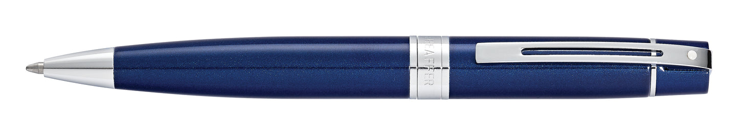Pen Sheaffer 300 E9341 Glossy Blue With Chrome Plated Trims Bp