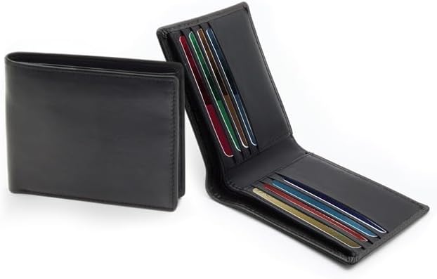 Eid Gift Set - Sheaffer® Sentinel Dark Green and Chrome Ballpoint Pen With Chrome Trims + Genuine Leather Men's Wallet with RFID-Black