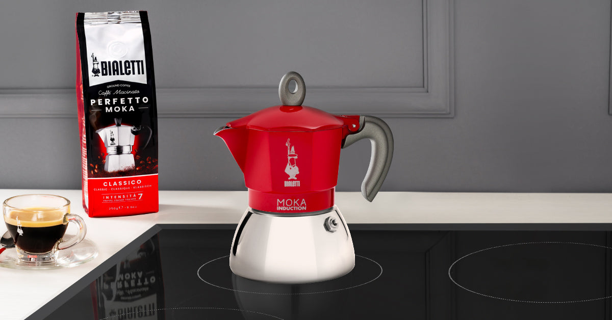 Moka Induction 2 Cups Red - BE-0006942-NP