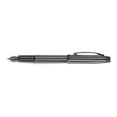 Pen Sheaffer 100 E9375 Shiny Dark Grey Gunmetal With Pvd Trims Fine Fp