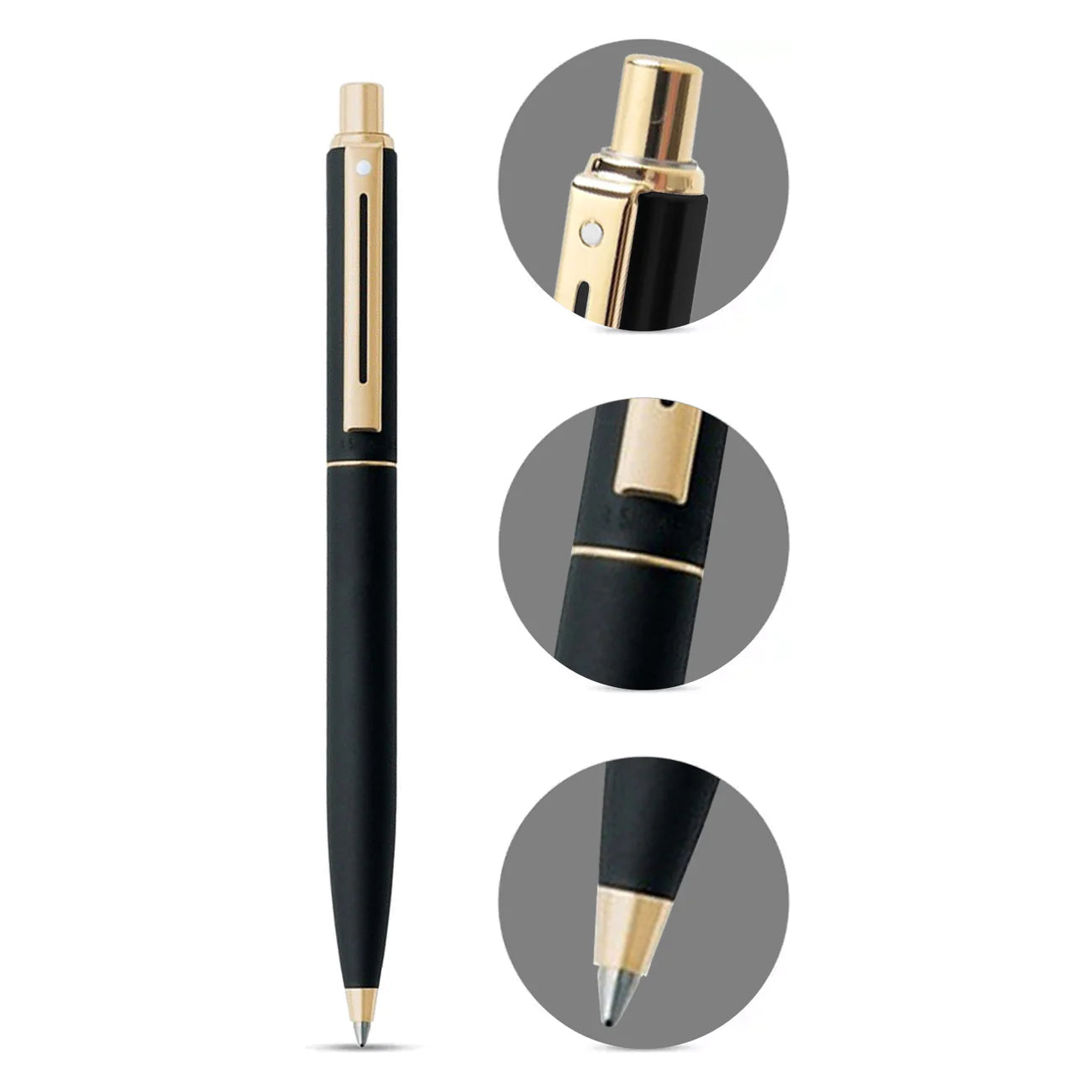 Sheaffer® Sentinel 327 Matte Black Ballpoint pen with Gold Tone Trim