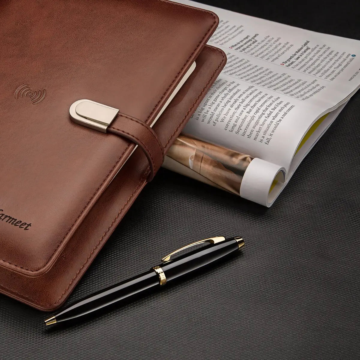 Pen Sheaffer 100 E9322  Glossy Black With Gold Tone Trims Bp