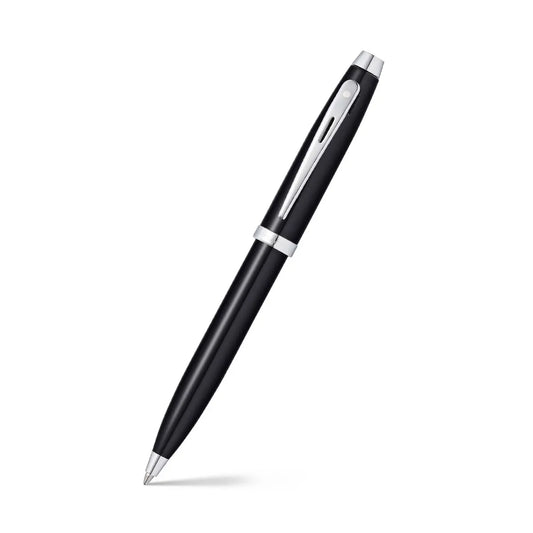 Pen Sheaffer 100 E9338  Glossy Black Lacquer With Chrome Plated Trims Bp