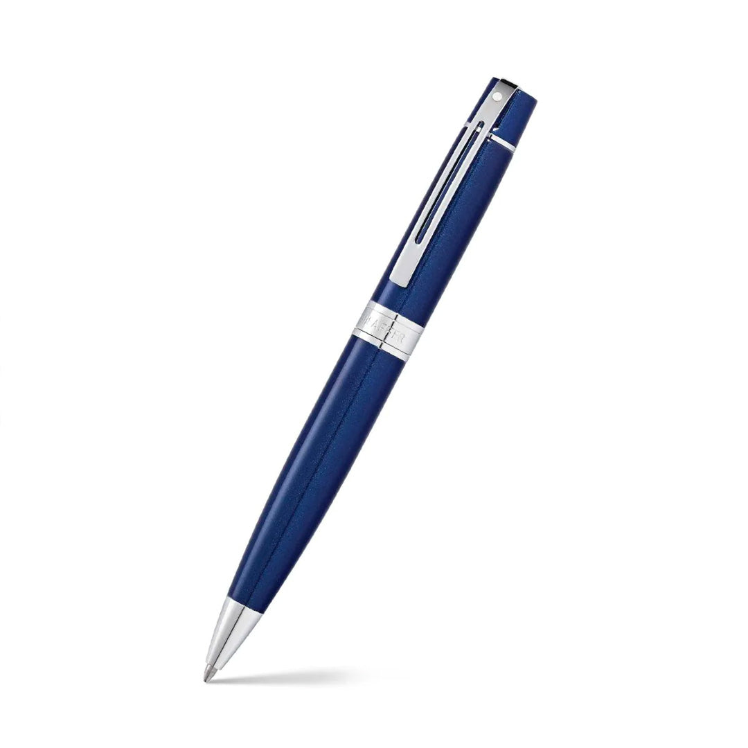 Pen Sheaffer 300 E9341 Glossy Blue With Chrome Plated Trims Bp