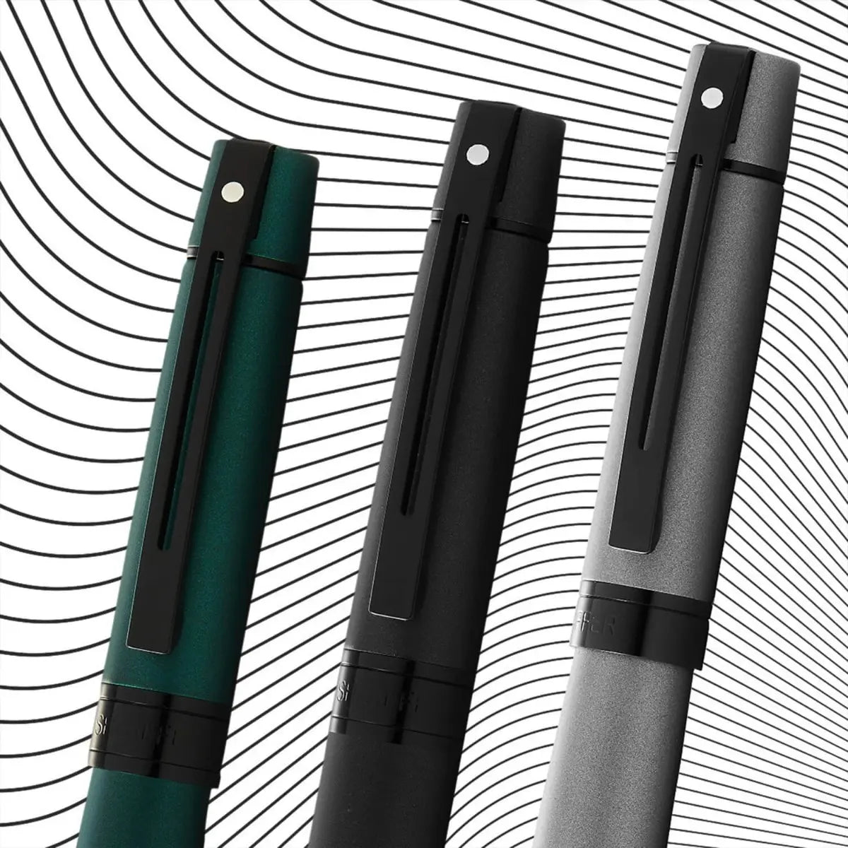 Pen Sheaffer 300 E9346 Matte Green Lacquer With Polished Black Trims Bp