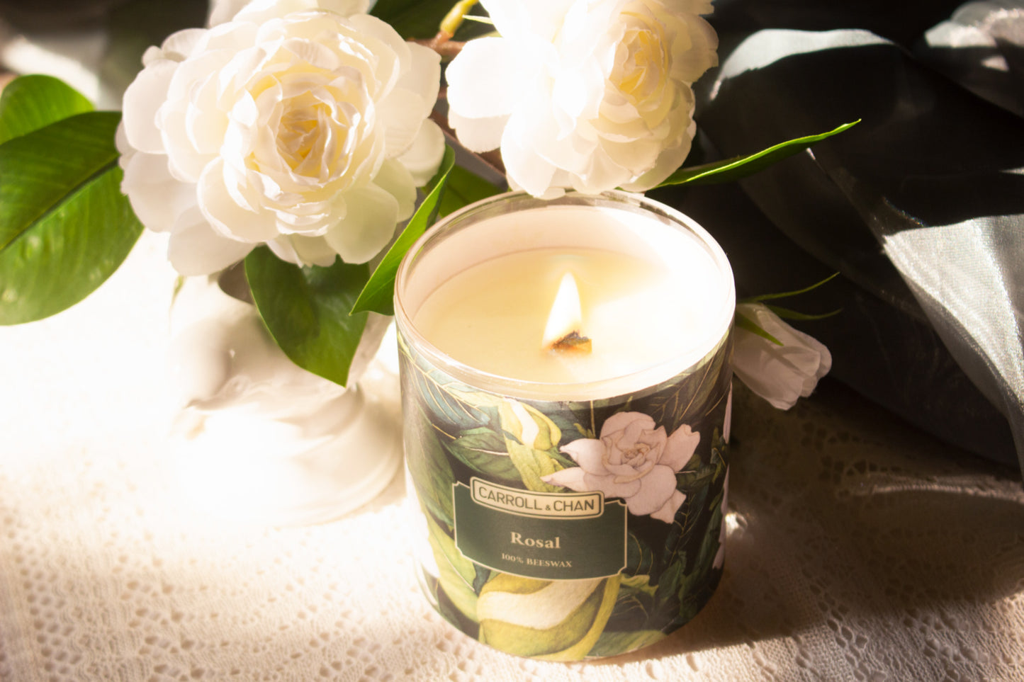 شمعة روزال المصنوعة من شمع العسل بنسبة 100%