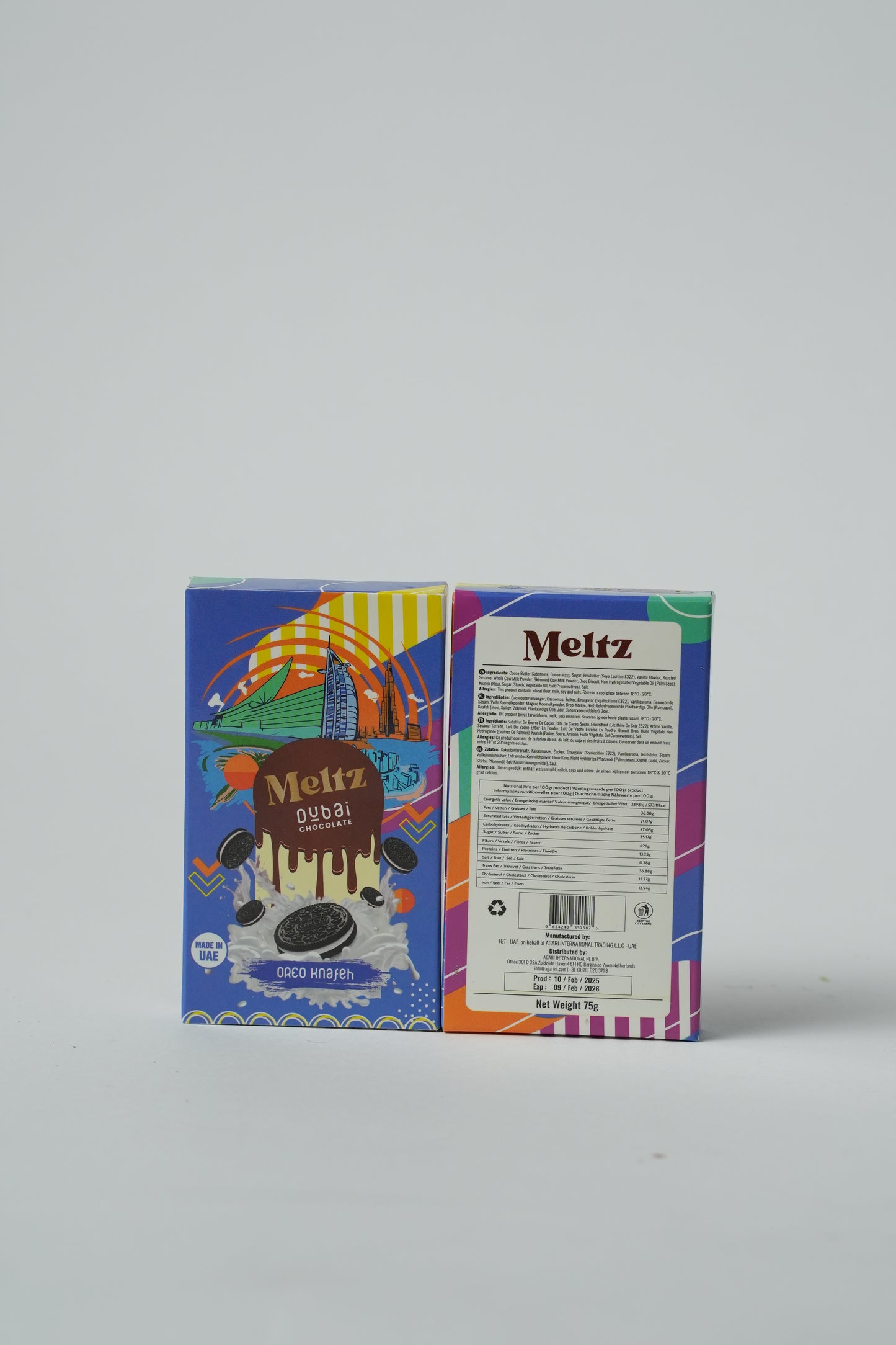 Meltz Dubai Chocolate Cookies & Cream Knafeh 192g