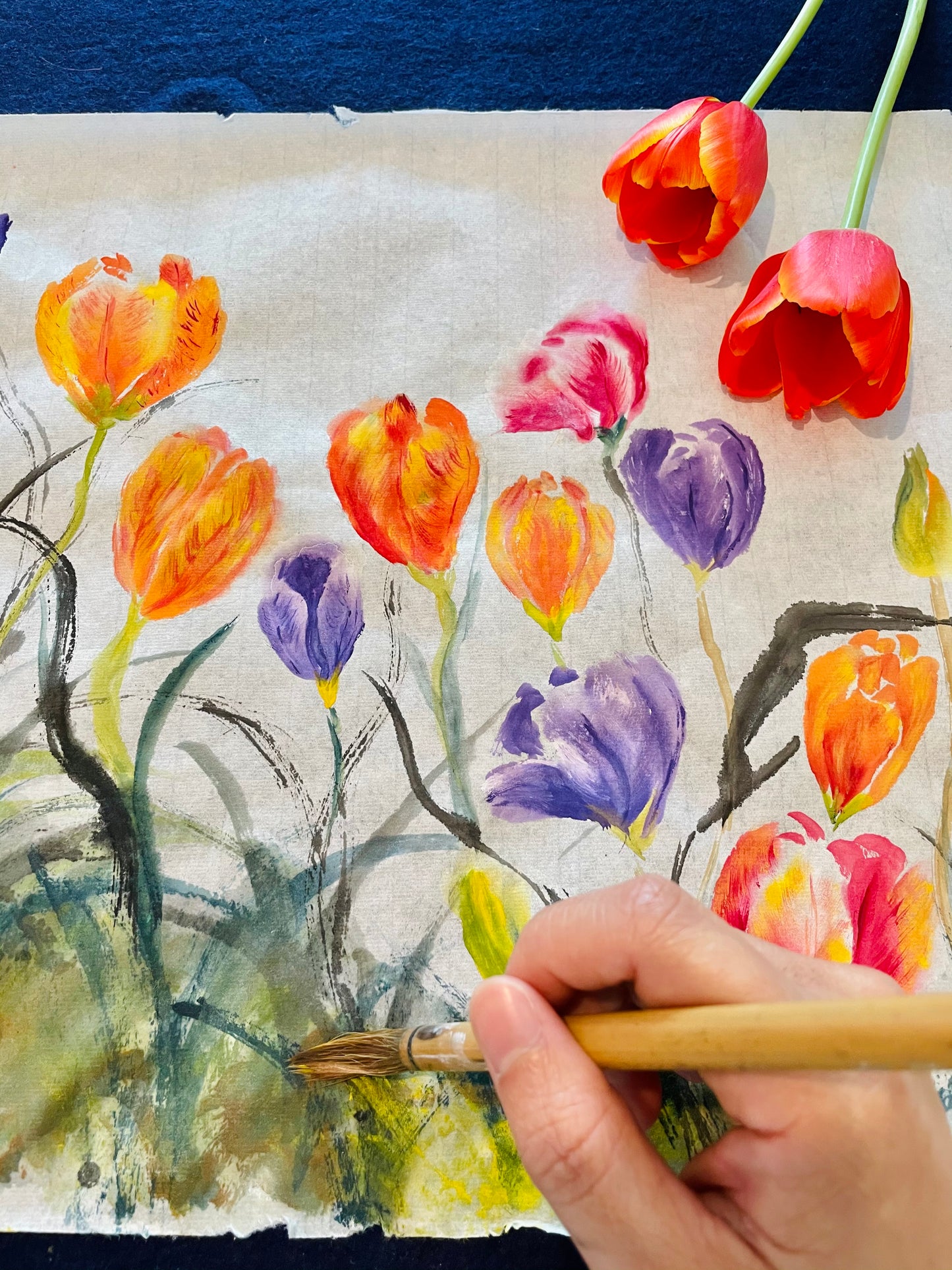 Tulips 100% Beeswax Jar Candle