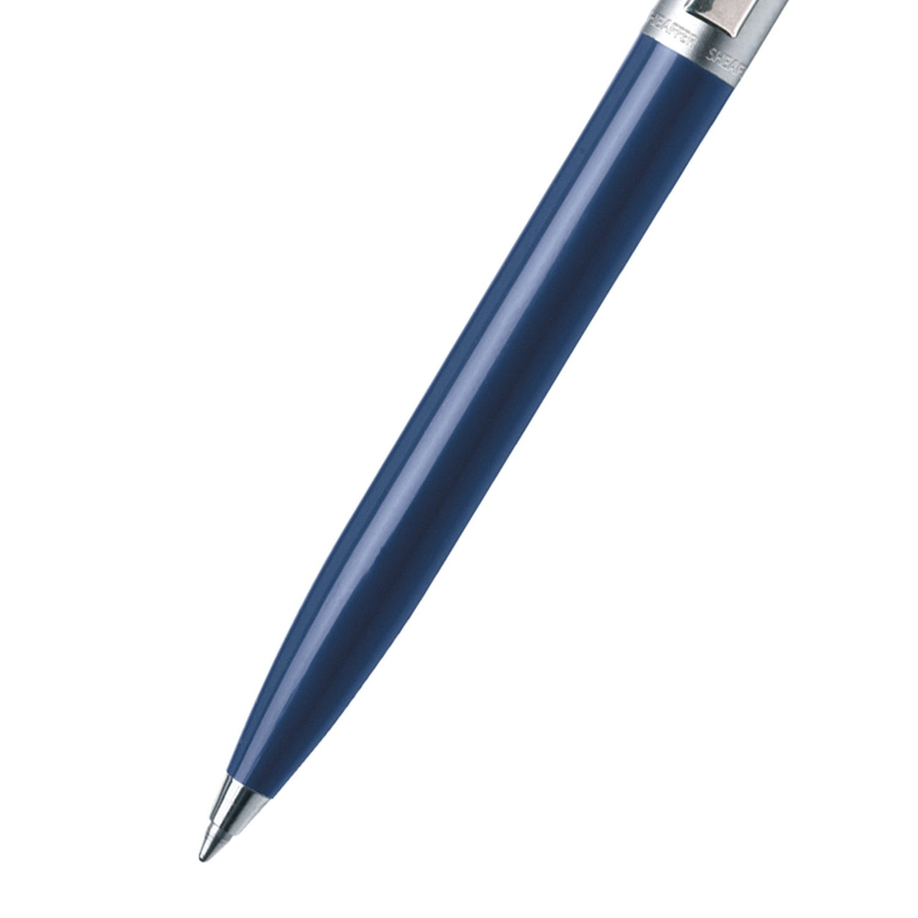 قلم حبر جاف Sheaffer® Sentinel باللون الأزرق والكروم مع حواف من الكروم