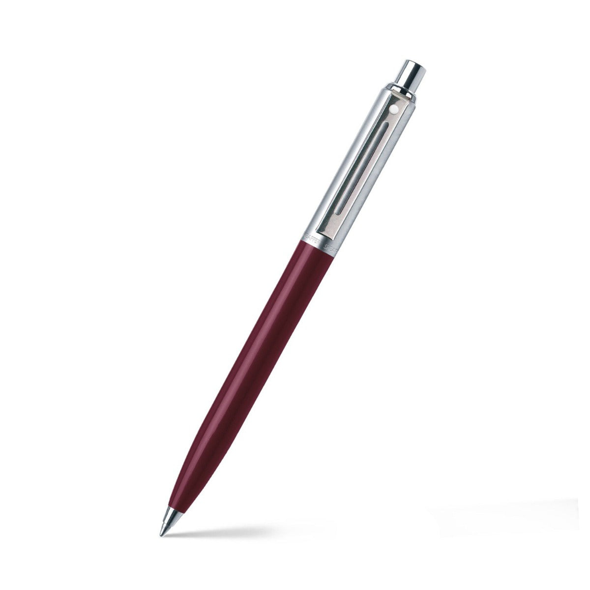 قلم حبر جاف Sheaffer® Sentinel Burgandy and Chrome مع حواف من الكروم بسعر مخفض