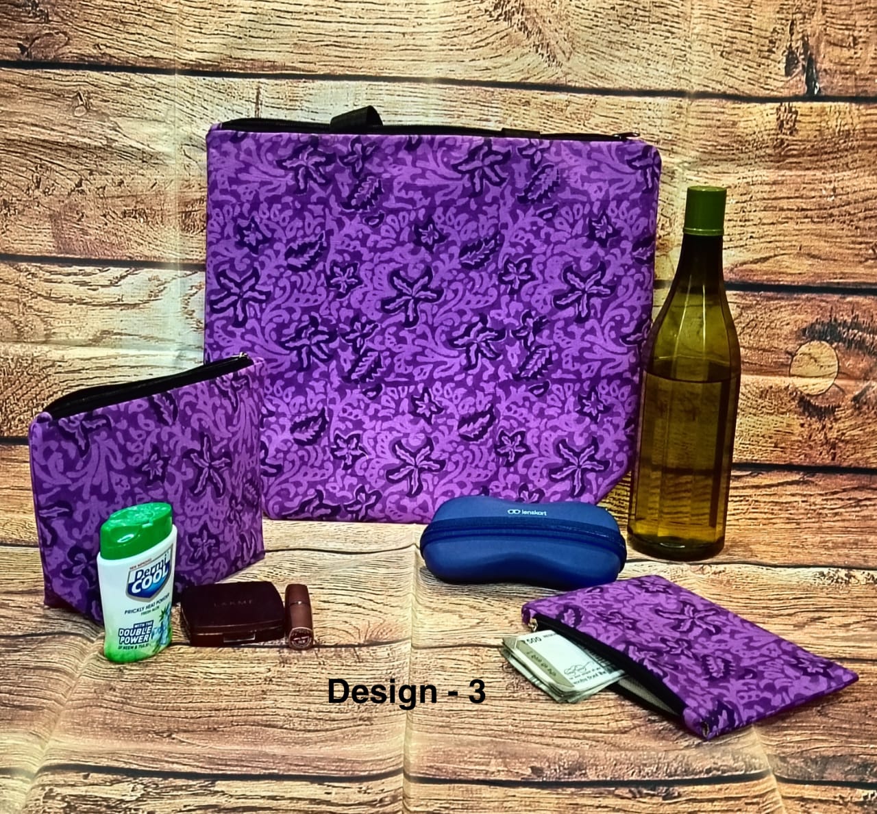 مجموعة حقائب توت مستدامة من كريسفيد - مطبوعات بلوكية