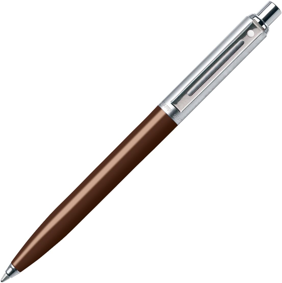 Sheaffer Sentinel, Coffee Bean Resin Barrel, Chrome Cap, Nickel Plate Trim, Ballpoint