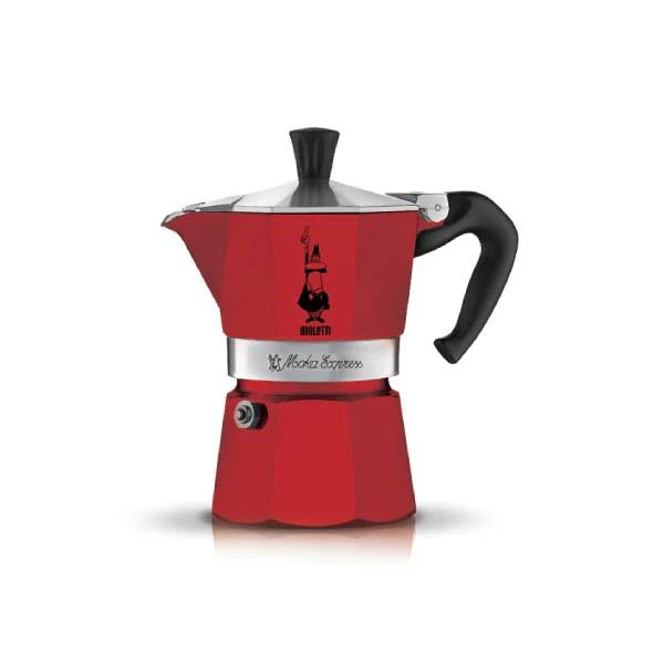 Moka Espresso Maker 3 Cups Red