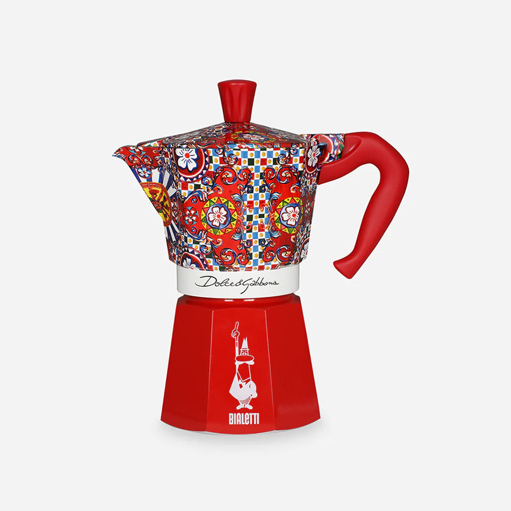 D&G Moka Espresso Maker 6 Cups Red