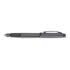 Pen Sheaffer 100 E9375 Shiny Dark Grey Gunmetal With Pvd Trims Medium Fp