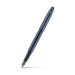 Pen Sheaffer Vfm E9429 Matt Blue With Matt Black Trims With Pvd Medium Nib Fp With Converter