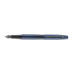 Pen Sheaffer Vfm E9429 Matt Blue With Matt Black Trims With Pvd Medium Nib Fp With Converter