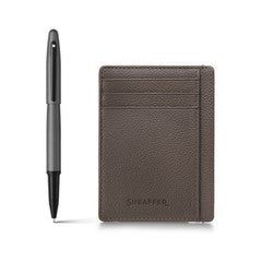 Pen Sheaffer Vfm 9424 Matt Grey With Matt Black Tone Trim Rb, Driftwood Grey Credit Card Holder (Grey)