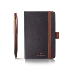 Giftset Sheaffer 100 9374 Coffee Edition Matt Brown With Regal Brown Pvd Trims Bp With Coffee Small Notebook