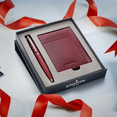 Pen Sheaffer Vfm 9403 Excessive Red With Chrome Plated Trim Bp, Sapphire Night Credit Card Holder (Red)