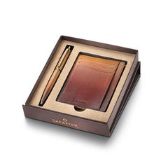 Giftset Sheaffer Vfm 9428 Coffee Edition Matt Brown With Regal Brown Pvd Trims Bp With Coffee Brown Cch Bp