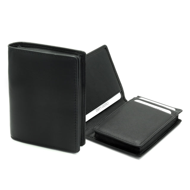 Genuine leather Nappa RFID Wallet and Business Card Holder set - NPBK2090+ NPBK1090