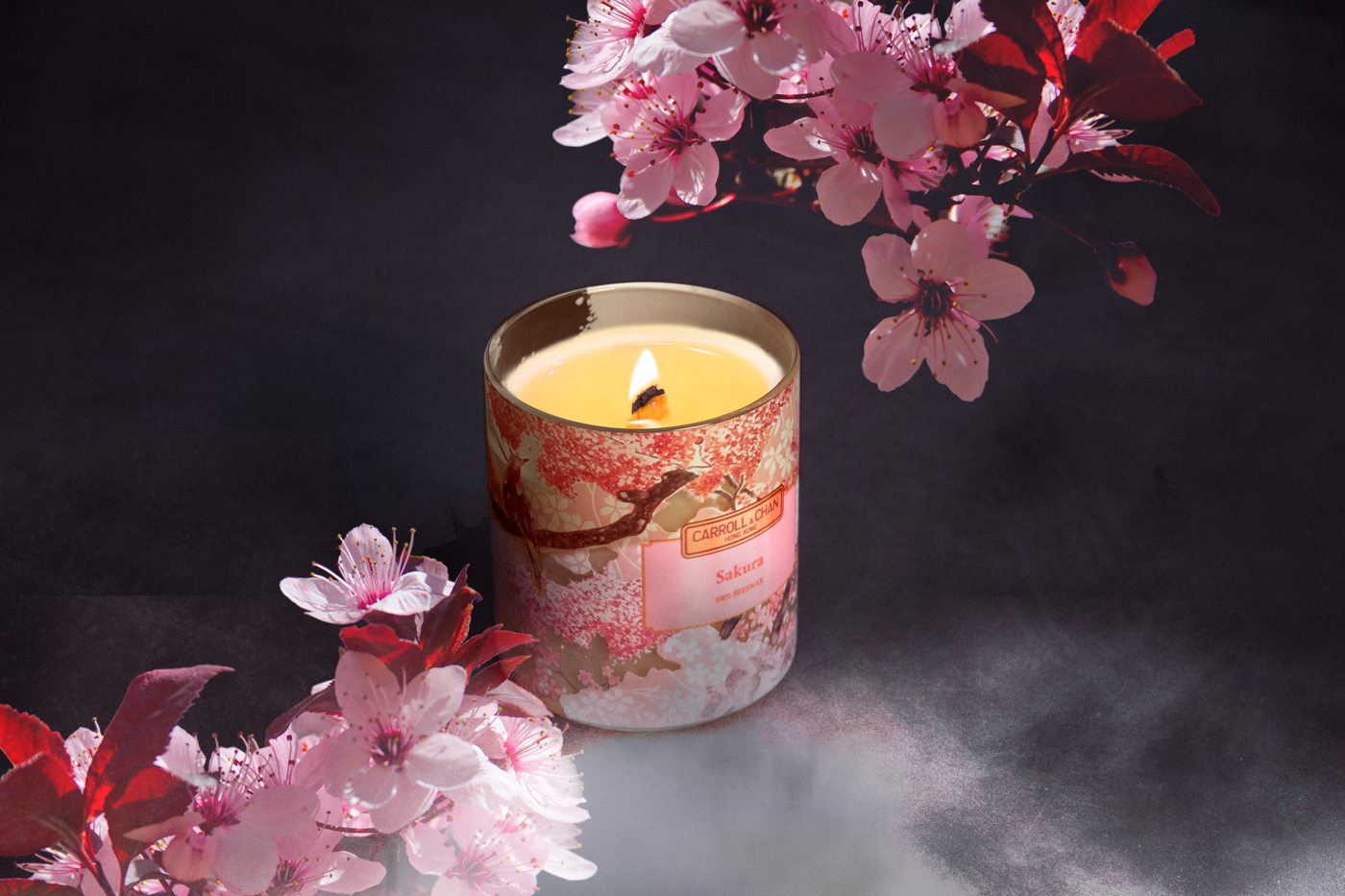 Japanese Sakura 100% Beesewax candle
