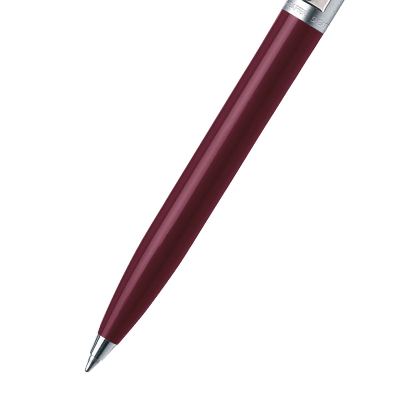 Sheaffer® Sentinel Burgandy and Chrome Ballpoint Pen With Chrome Trims  Sale price